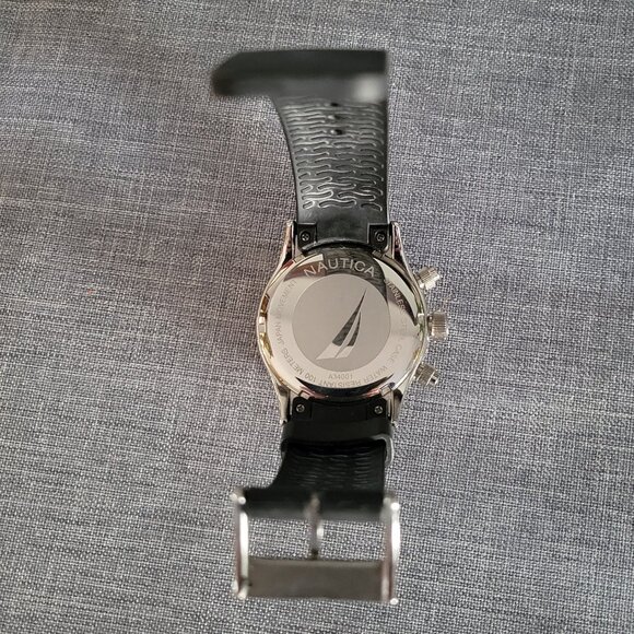 Vintage Nautica Watch Black Band Stainless Steel - Picture 9 of 11